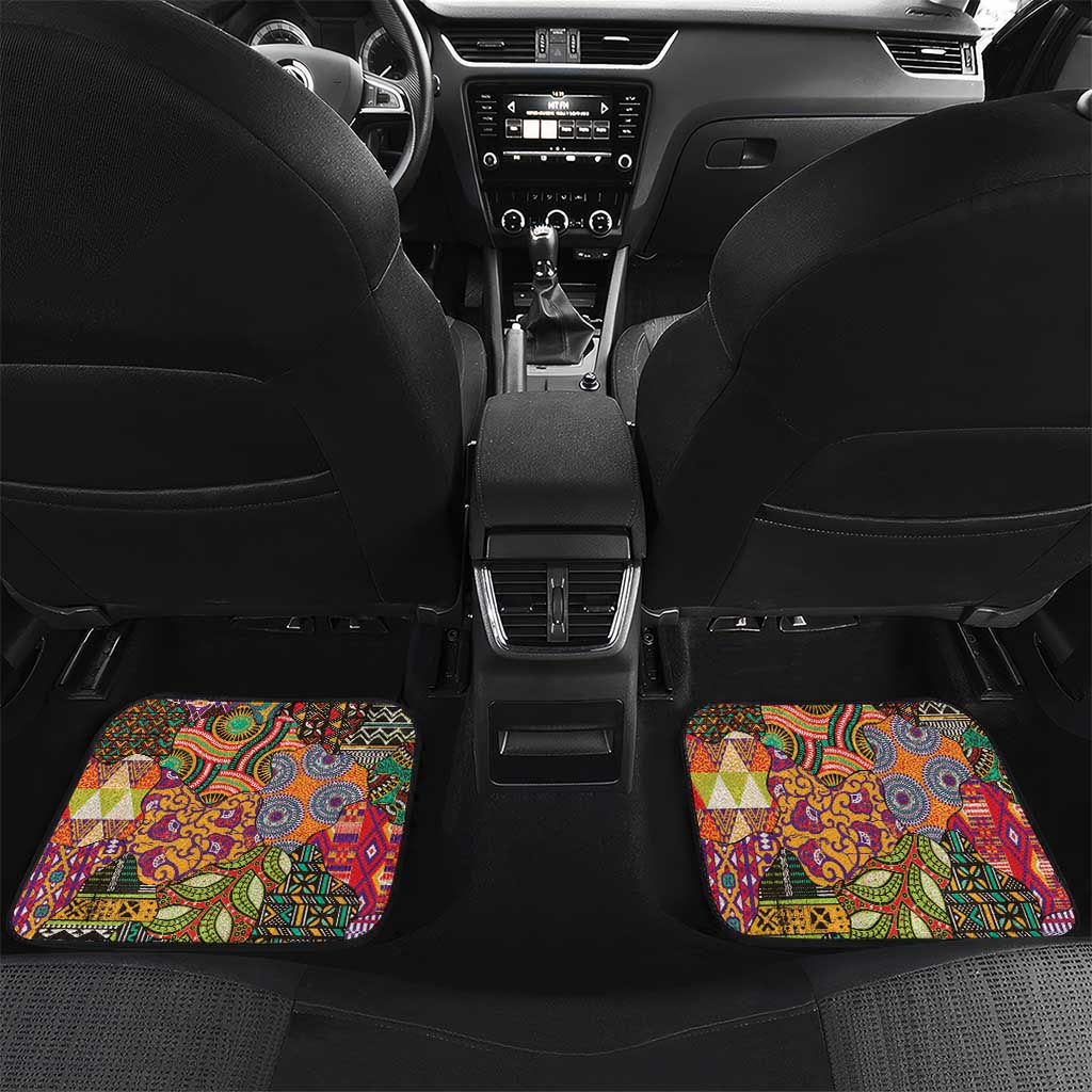 Traditional Ethnic African Vintage Motifs Car Mats