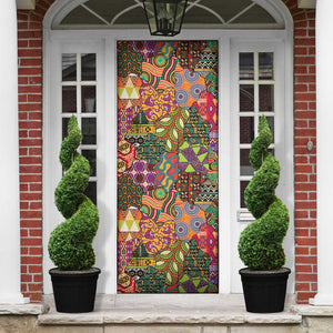 Traditional Ethnic African Vintage Motifs Door Cover