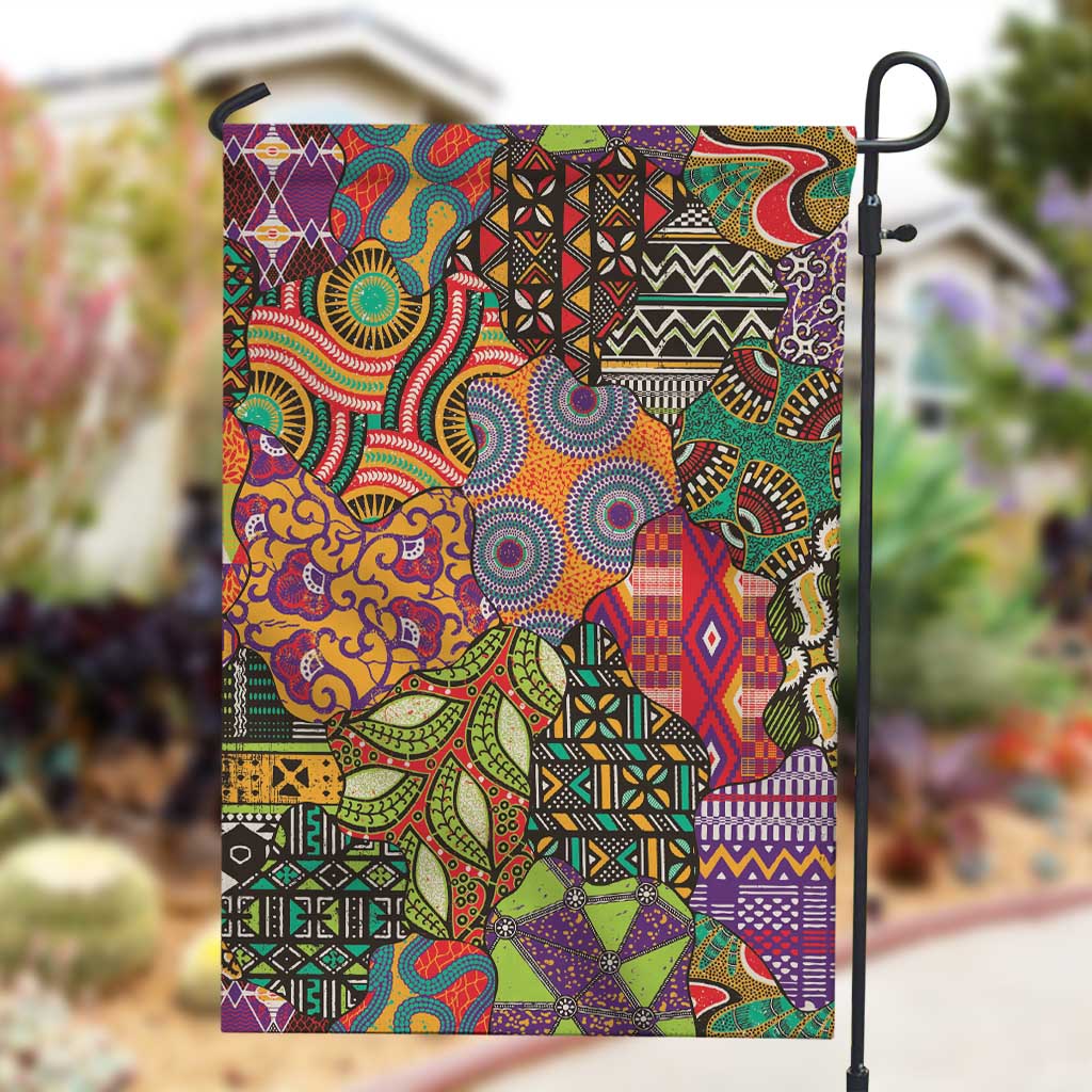 Traditional Ethnic African Vintage Motifs Garden Flag