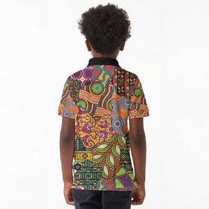 Traditional Ethnic African Vintage Motifs Kid Polo Shirt