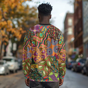 Traditional Ethnic African Vintage Motifs Long Sleeve Shirt