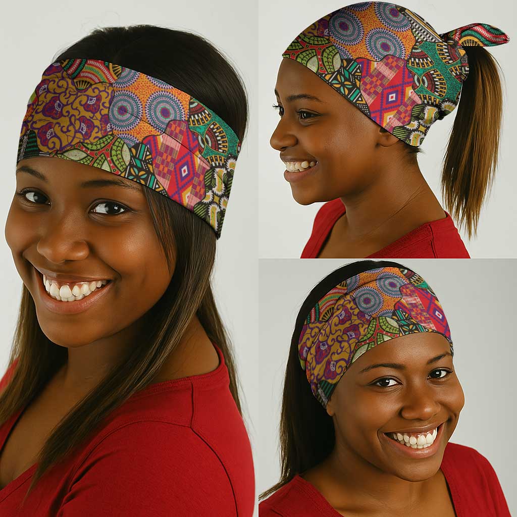 Traditional Ethnic African Vintage Motifs Neck Gaiter LT9