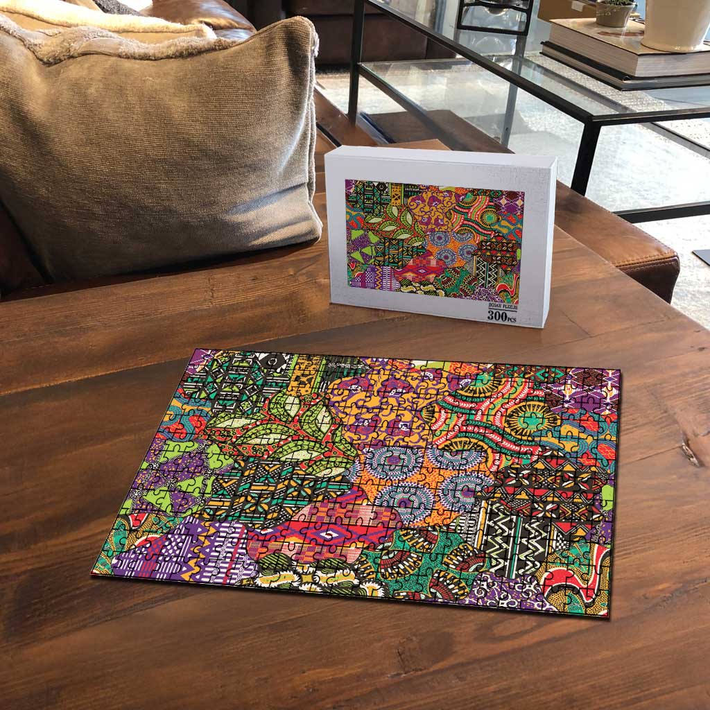 Traditional Ethnic African Vintage Motifs Puzzle