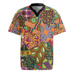 Traditional Ethnic African Vintage Motifs Rugby Jersey
