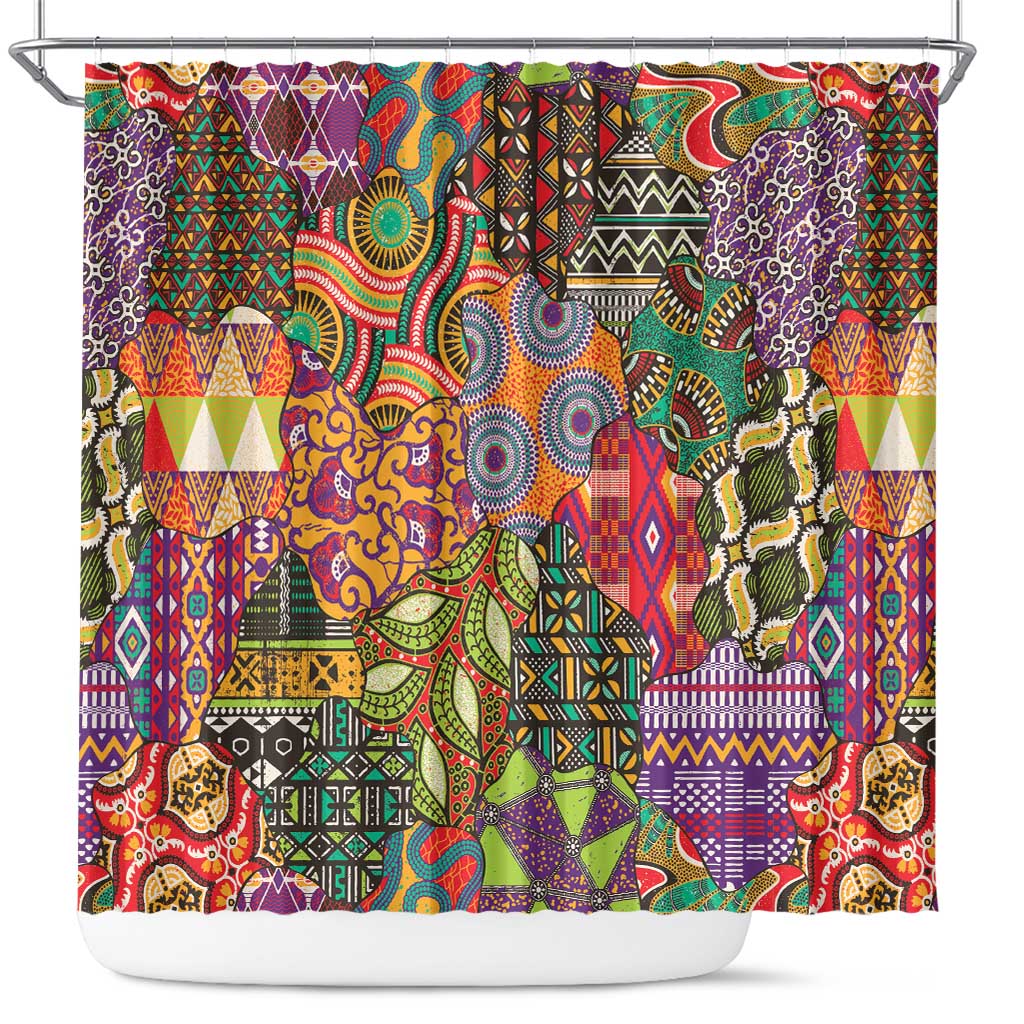 Traditional Ethnic African Vintage Motifs Shower Curtain