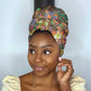 Traditional Ethnic African Vintage Motifs Simple Headwrap