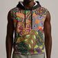 Traditional Ethnic African Vintage Motifs Sleeveless Hoodie - African Pride