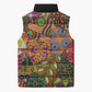 Traditional Ethnic African Vintage Motifs Sleeveless Puffer Jacket