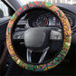 Traditional Ethnic African Vintage Motifs Steering Wheel Cover