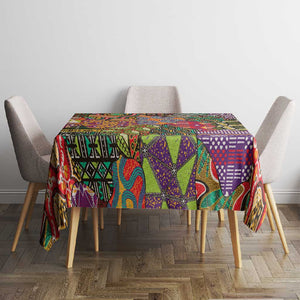 Traditional Ethnic African Vintage Motifs Tablecloth