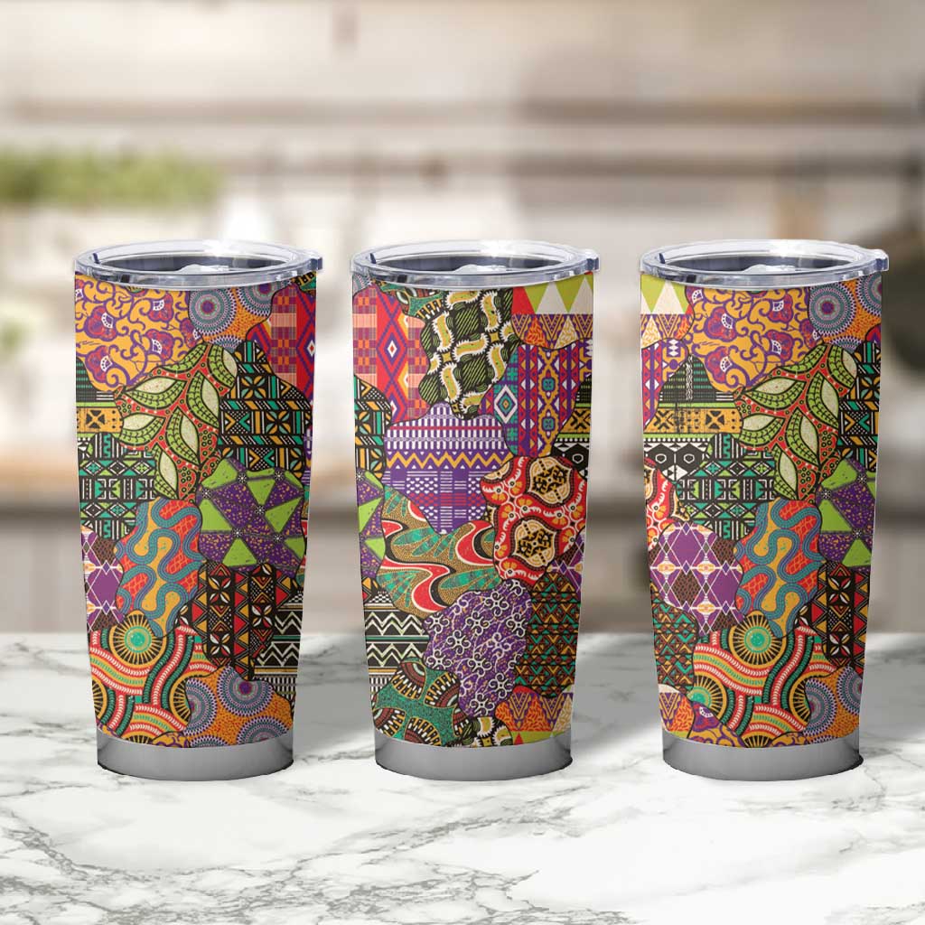 Traditional Ethnic African Vintage Motifs Tumbler Cup