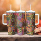 Traditional Ethnic African Vintage Motifs Tumbler With Handle