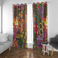 Traditional Ethnic African Vintage Motifs Window Curtain