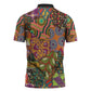 Traditional Ethnic African Vintage Motifs Zipper Polo Shirt