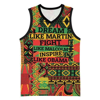 Black History Black Month Dream Like Basketball Jersey - African Pride