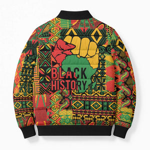 Black History Black Month Dream Like Bomber Puffer Jacket