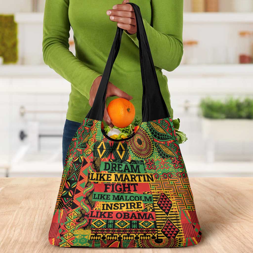 Black History Black Month Dream Like Grocery Bag