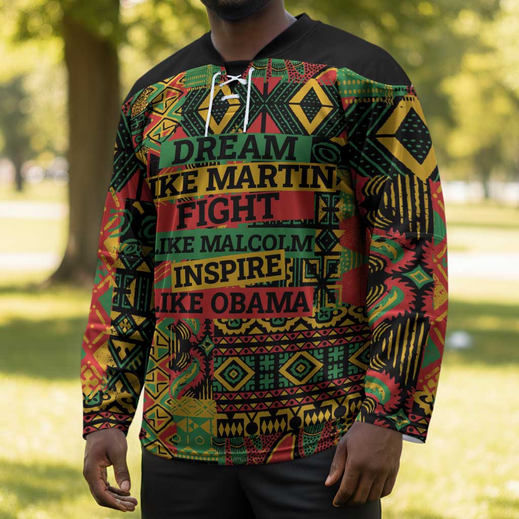 Black History Black Month Dream Like Hockey Jersey