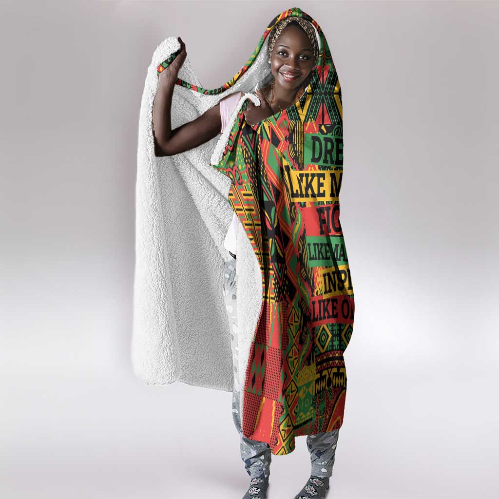 Black History Black Month Dream Like Hooded Blanket