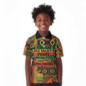 Black History Black Month Dream Like Kid Polo Shirt