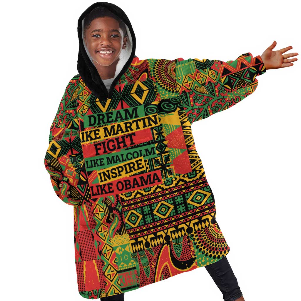Black History Black Month Dream Like Kid Wearable Blanket Hoodie