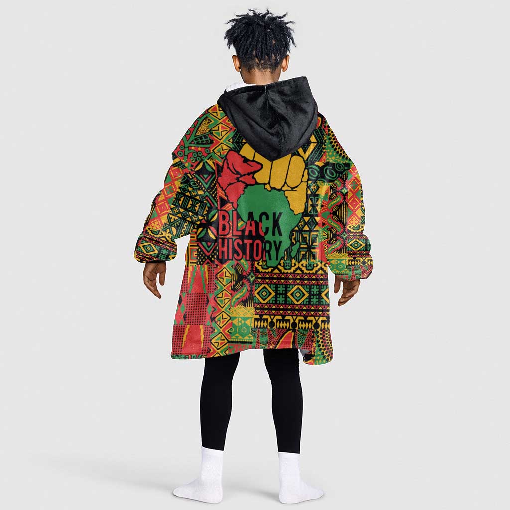 Black History Black Month Dream Like Kid Wearable Blanket Hoodie