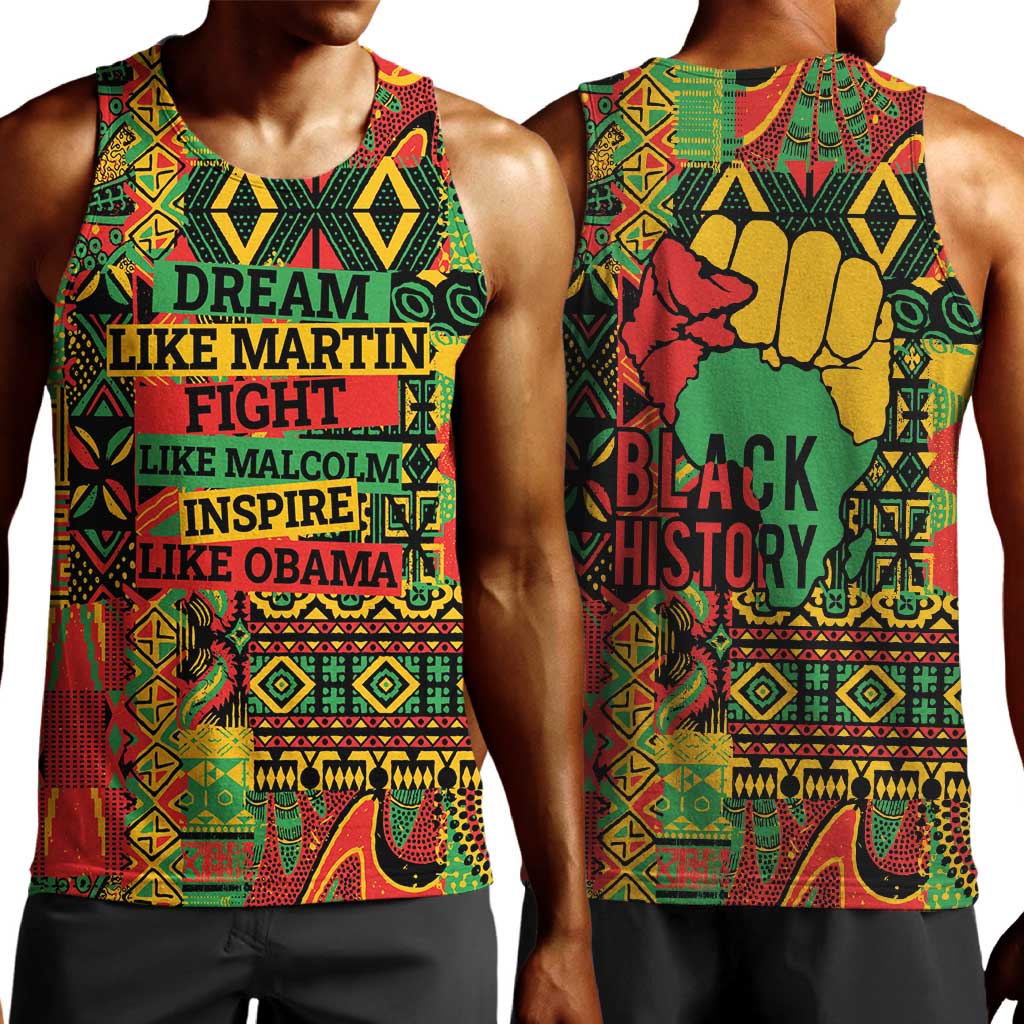 Black History Black Month Dream Like Men Tank Top