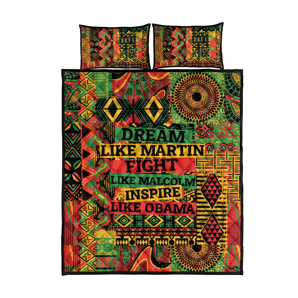 Black History Black Month Dream Like Quilt Bed Set