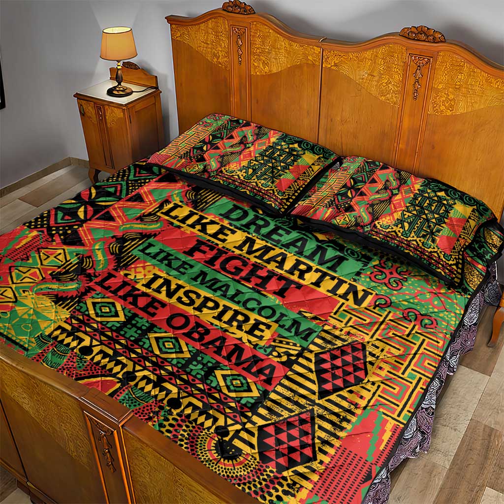 Black History Black Month Dream Like Quilt Bed Set
