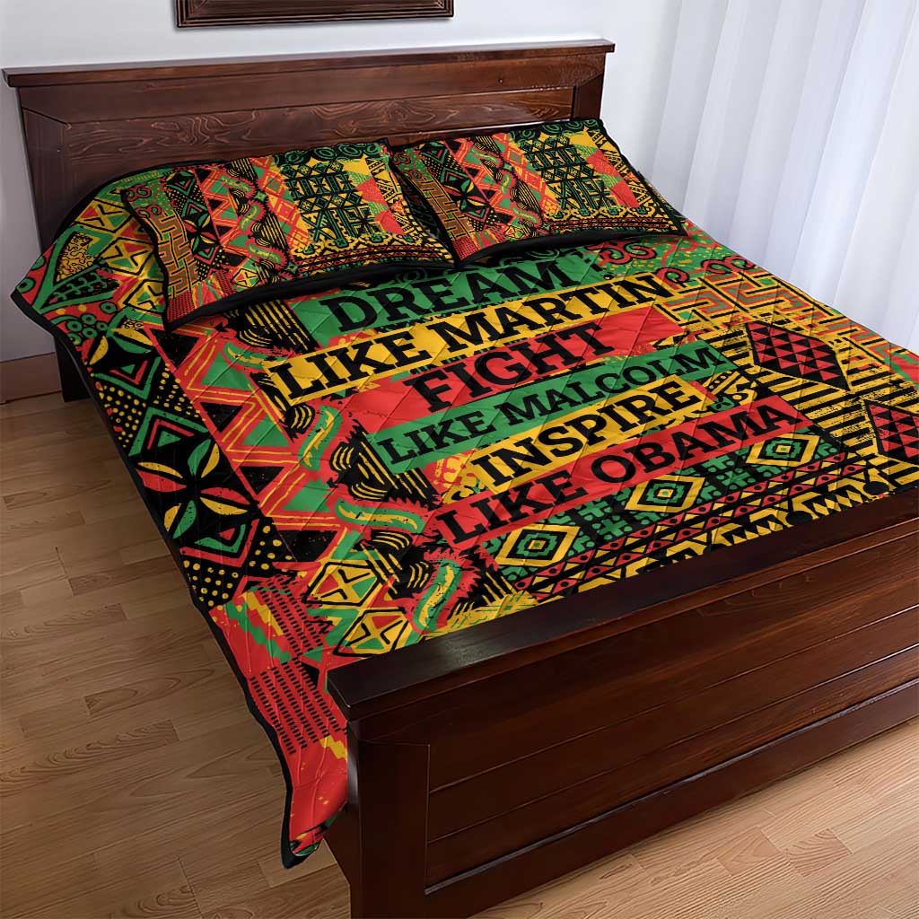 Black History Black Month Dream Like Quilt Bed Set
