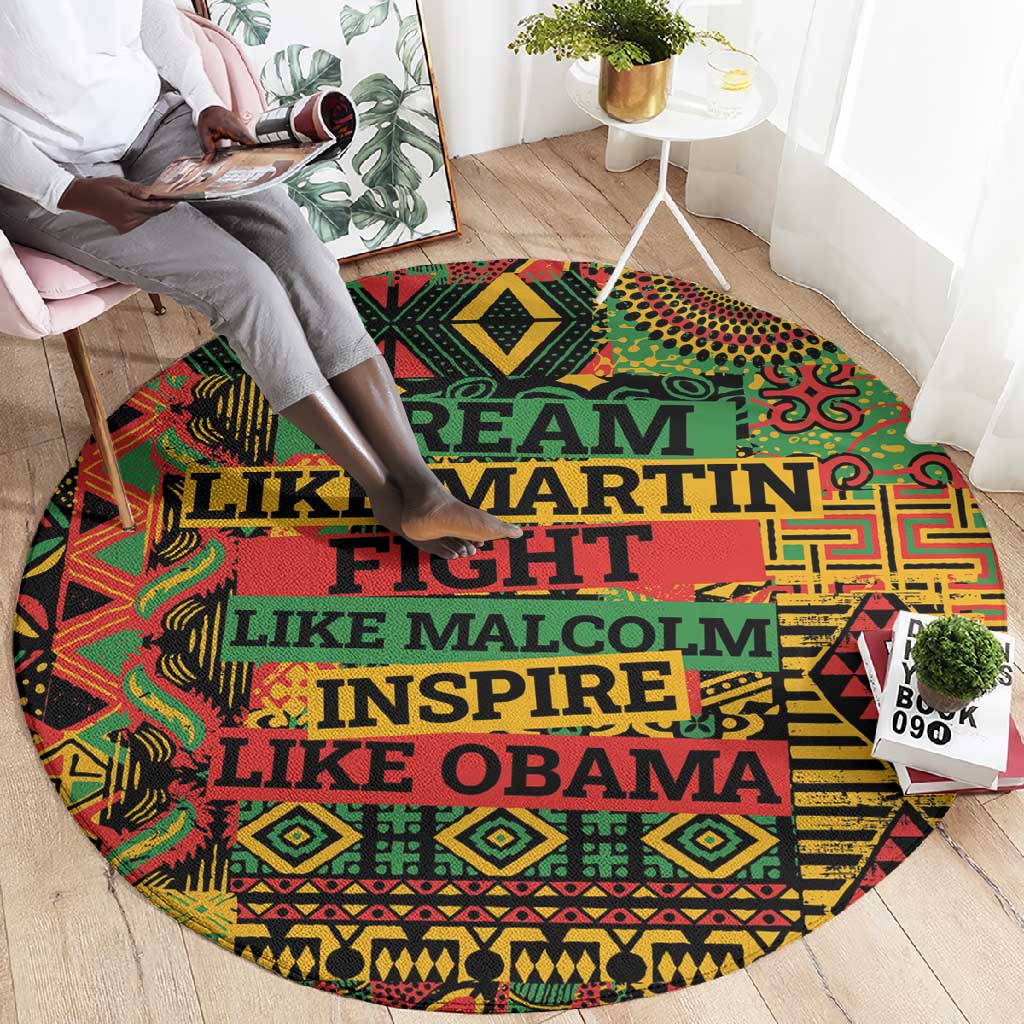 Black History Black Month Dream Like Round Carpet