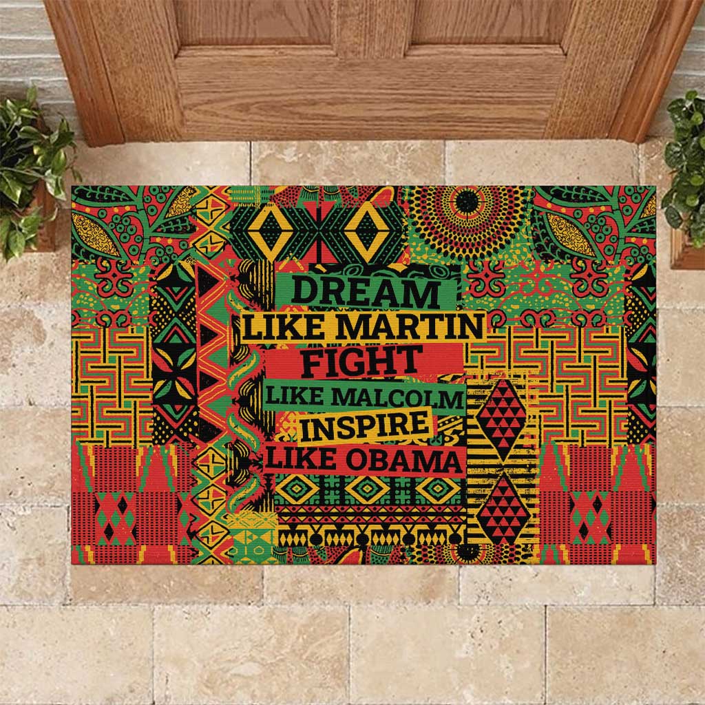 Black History Black Month Dream Like Rubber Doormat