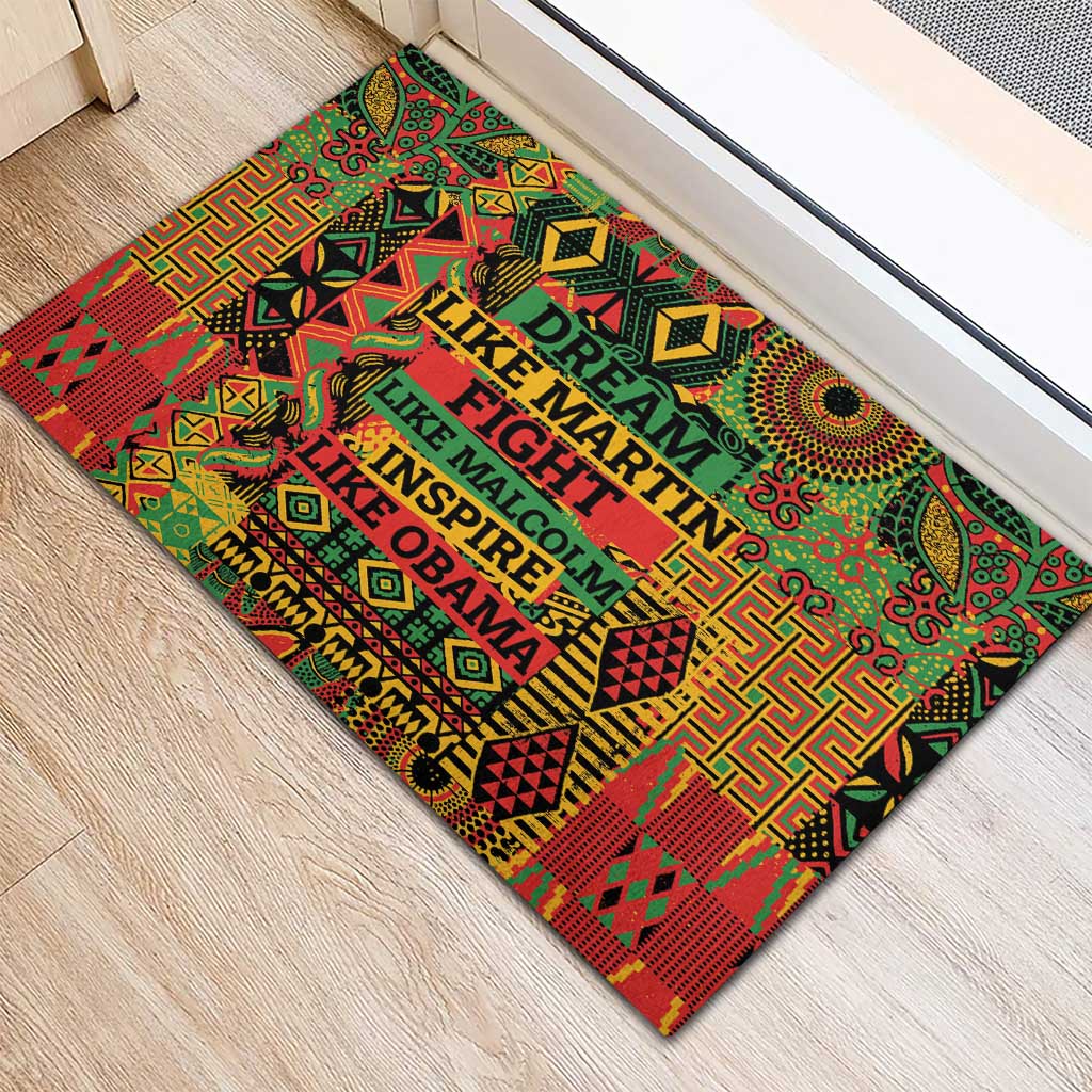 Black History Black Month Dream Like Rubber Doormat