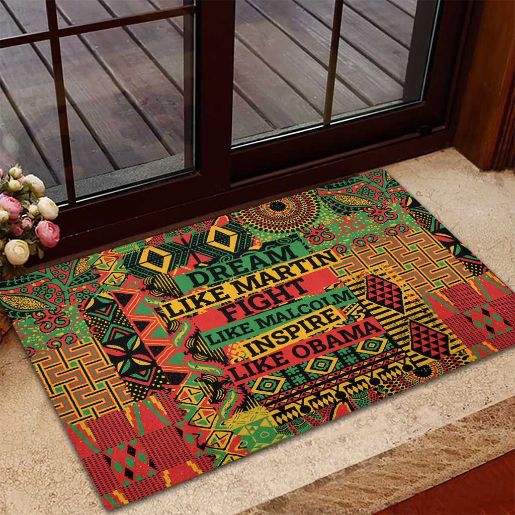 Black History Black Month Dream Like Rubber Doormat