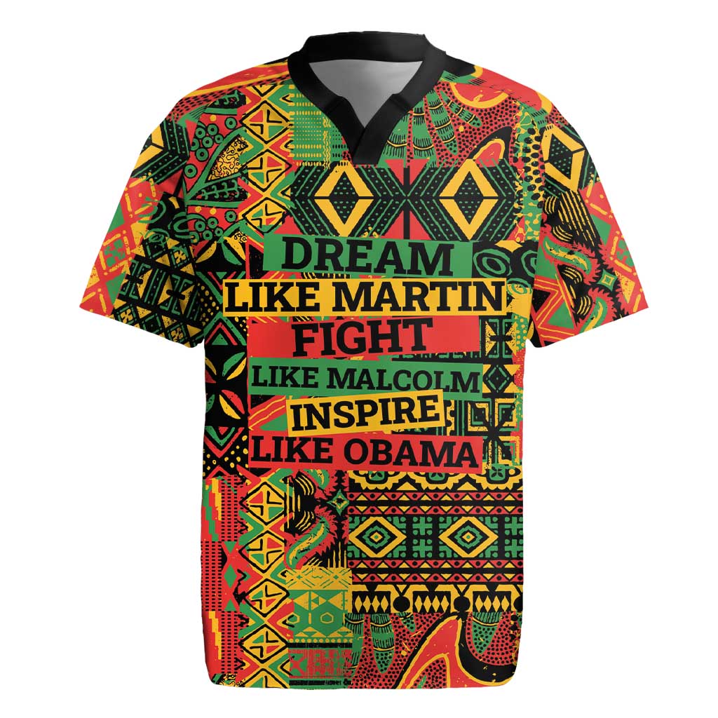Black History Black Month Dream Like Rugby Jersey