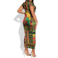 Black History Black Month Dream Like Short Sleeve Bodycon Dress LT9