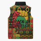 Black History Black Month Dream Like Sleeveless Puffer Jacket