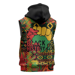 Black History Black Month Dream Like Sleeveless Zip Hoodie - African Pride