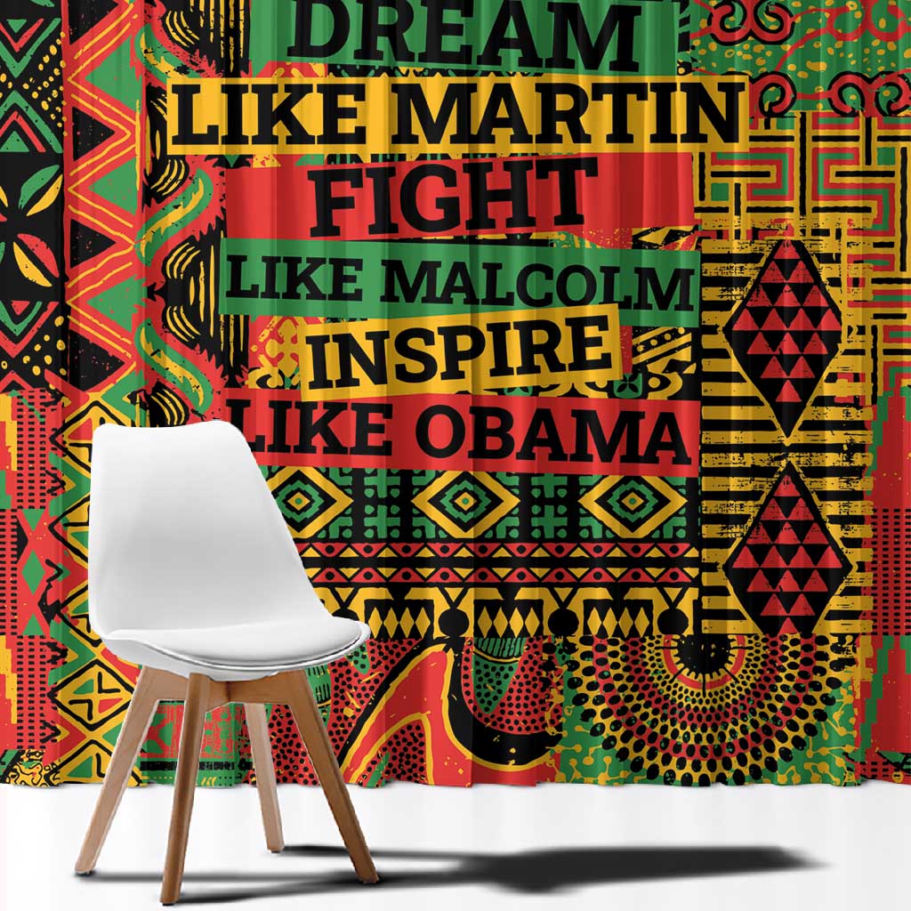 Black History Black Month Dream Like Window Curtain