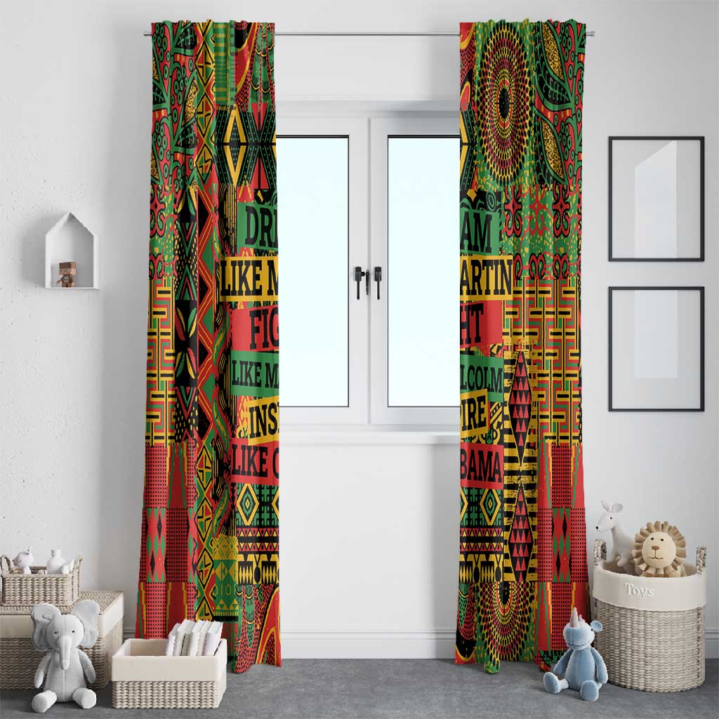 Black History Black Month Dream Like Window Curtain