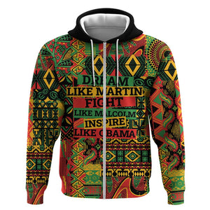 Black History Black Month Dream Like Zip Hoodie