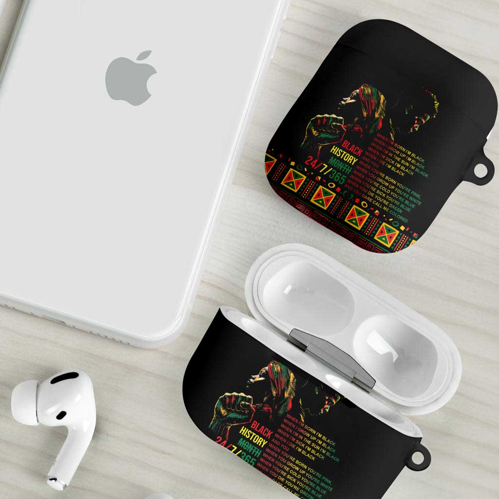 When I'm Born I'm Black AirPods Case Black History Black Month