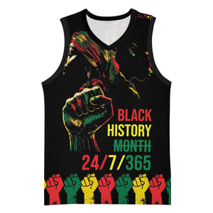 When I'm Born I'm Black Basketball Jersey Black History Black Month - African Pride