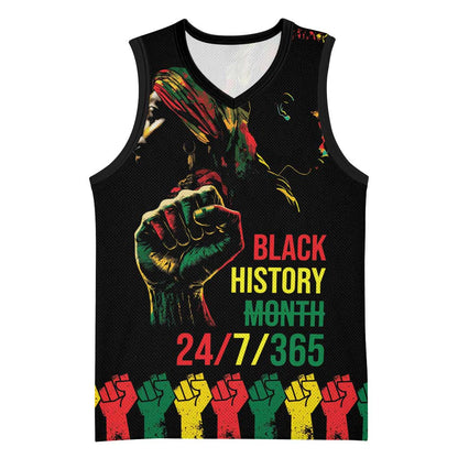 When I'm Born I'm Black Basketball Jersey Black History Black Month - African Pride