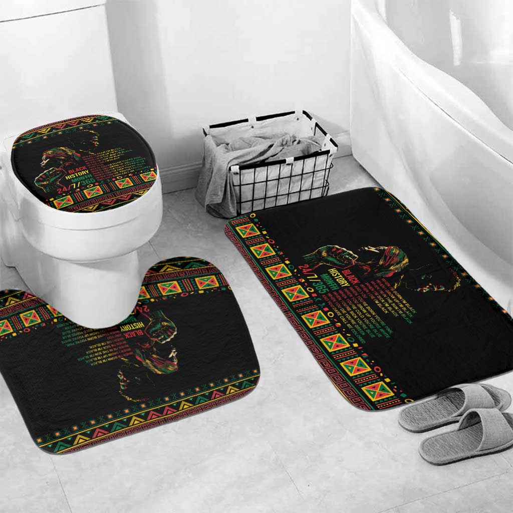 When I'm Born I'm Black Bathroom Set Black History Black Month
