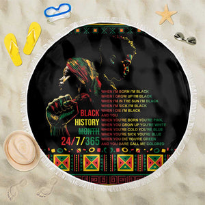 When I'm Born I'm Black Beach Blanket Black History Black Month