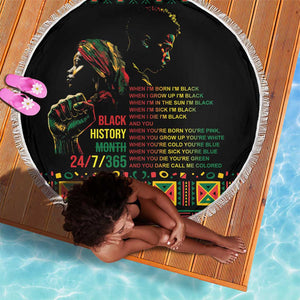 When I'm Born I'm Black Beach Blanket Black History Black Month