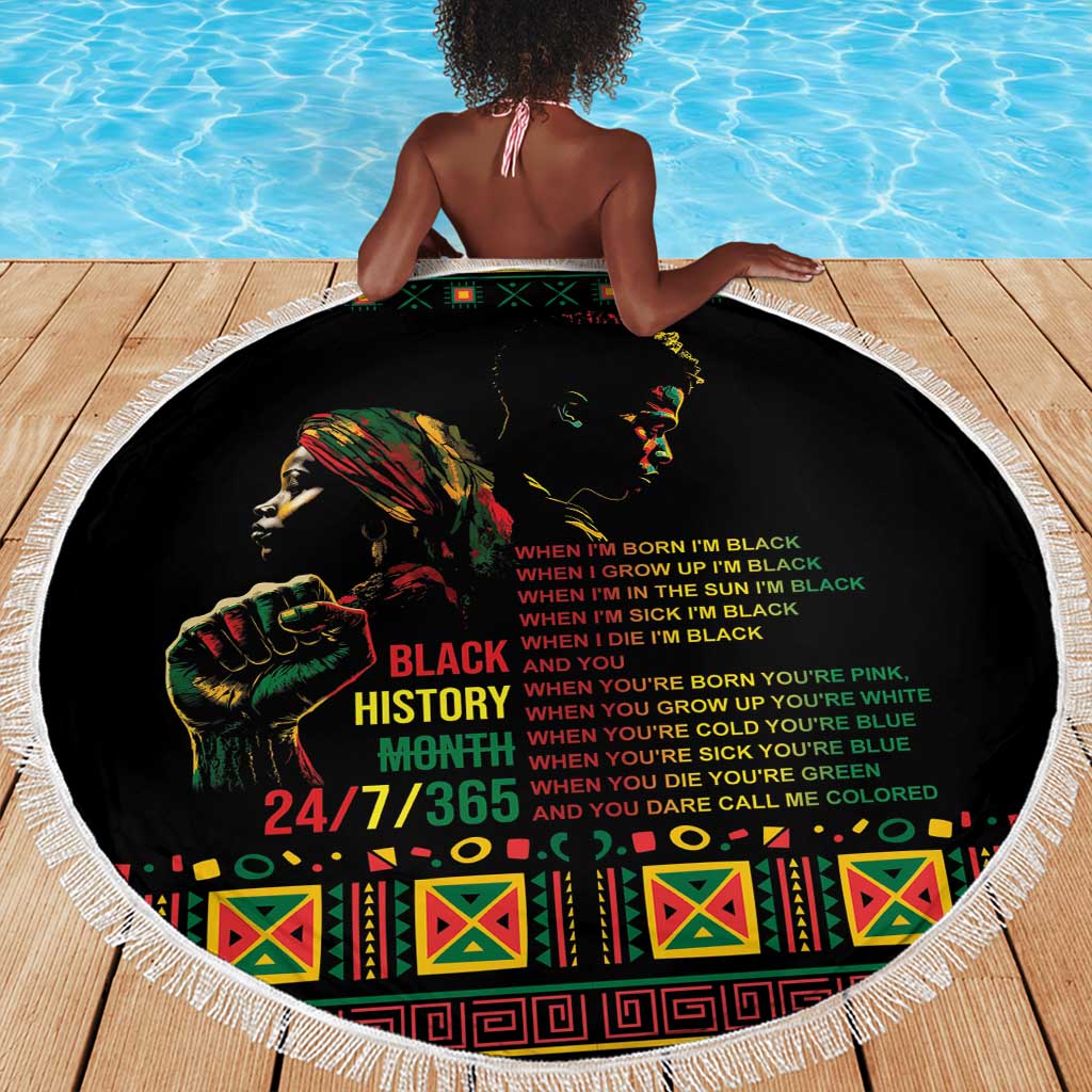 When I'm Born I'm Black Beach Blanket Black History Black Month