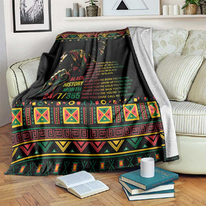 When I'm Born I'm Black Blanket Black History Black Month