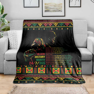 When I'm Born I'm Black Blanket Black History Black Month